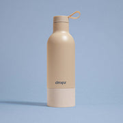 dropz Flasche beige - 0.5 L mit Aufbewahrungsfach