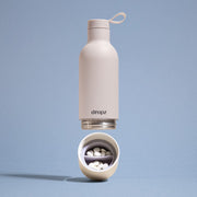 dropz Flasche weiss - 0.5 L mit Aufbewahrungsfach