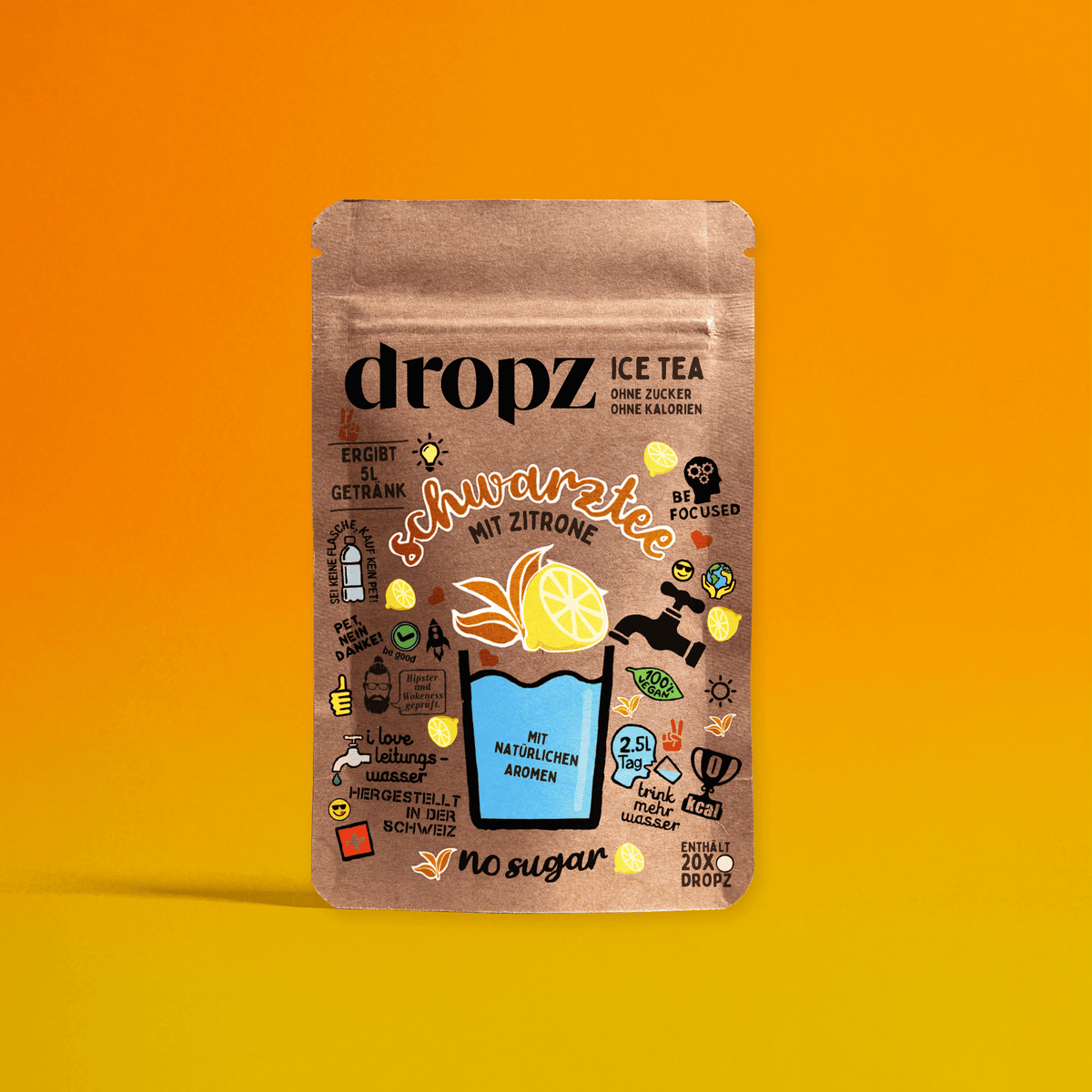dropz Tea - Black Tea with Lemon