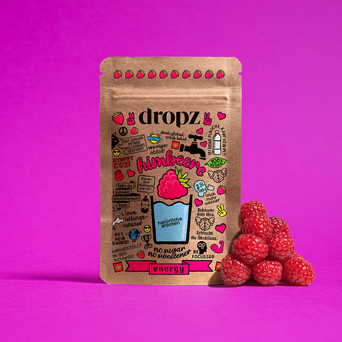dropz Energy - Raspberry with caffeine